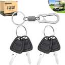 10L0L 4 Pack Golf Cart Keys for Club Car DS 1982-up, Club Car Precedent 2004-up, Replace OEM 1012505