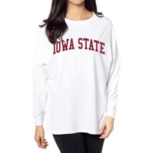 chicka-d Women's The Big Shirt (White), Small