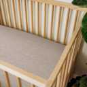 2 x Bassinet Sheet for Baby Boy and Girl, Fitted Sheets for Rectangle, Oval, Hourglass Bassinet Mattress, Muslin Moses Basket Sheets with Neutral Style (Beige)