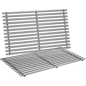 Spirit Grill Grates Stainless Steel 7637 for Weber Spirit E210 Grill Replacement for Weber Spirit 200 & Spirit GS4 II E210 Grill Parts for Weber Spirit Stainless Steel Grates 17.5" E210 E220 S210 S220