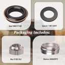 74020009 Front Axle Pinion Seal Kit Compatible with 2003-2017 Dodge Ram 2500 3500 series 4X4(For 9.25 Front Beam)