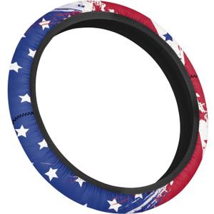 US Flag Golf Cart Steering Wheel Covers for Women Men Universal Golf Cart Steering Wheel Cover for Club Car Golf Cart Accessories 4Th of July Decorations