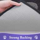 Buganda Dog Door Mat for Muddy Paws, Absorbent Dirt Trapper Non Slip Indoor Doormats, Washable Low-Profile Mat for Mud Dogs, Entryway Carpet for Inside Floor (59x35 Inches, Dark Grey)