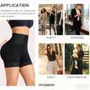 Strapless Fajas Colombianas for Women - Tummy Control Body Shaper Shorts with Butt Lifter & Zipper Crotch (Small, Black)