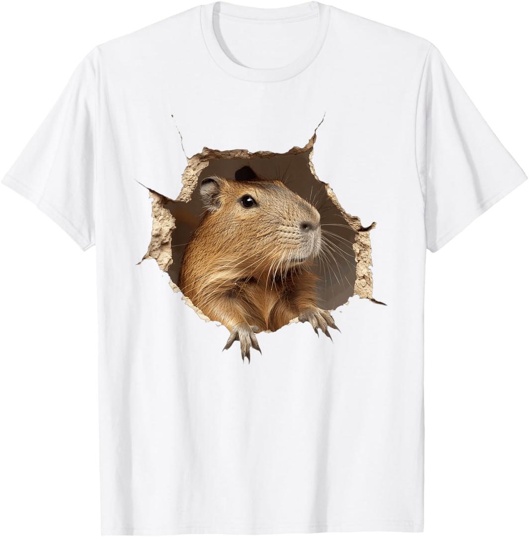 Funny Graphic Capybara T-Shirt, L