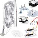 MED7230HW1 MED7230HC1 MEDX700XL0 MEDX700XW0 MEDB765FC0 MEDB765FW0 MEDB835DC4 MEDB835DW4 MEDB855DC4 MED5500FW1 MED5630HW1 MED6230HW1 MED6230HW2 Dryer Heating Element Kit Fit For May-tag by TOMOON