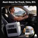 Tent Air Conditioner - Portable Air Conditioner 3300BTU, Compact Air Cooler AC Unit, 24 Hours Timer, Safety Lock, 3 Modes for Tent, Camping, RV, Truck, 110v Plug in, No Battery (White)