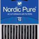 Nordic Pure 16x20x5 MERV 12 Plus Carbon Air Filter 1 Pack | Actual Size: 15 7/8 x 19 5/8 x 4 3/8 Honeywell Replacement Made in USA, Advanced HVAC Furnace Filtration, Pet & Odor Control