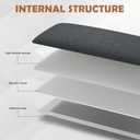 Wall Mounted Headboard, Peel and Stick Panels, Black, King
