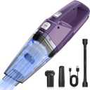 Bossdan Handheld Vacuum Cordless Car Vac Portable with 8KPA & Multi Accessories & Low Noise, Lightweight Hand Held Vacuum Cordless Rechargeable for Car/Home/Dust/Pet Hair, Mine Portable Vacuum