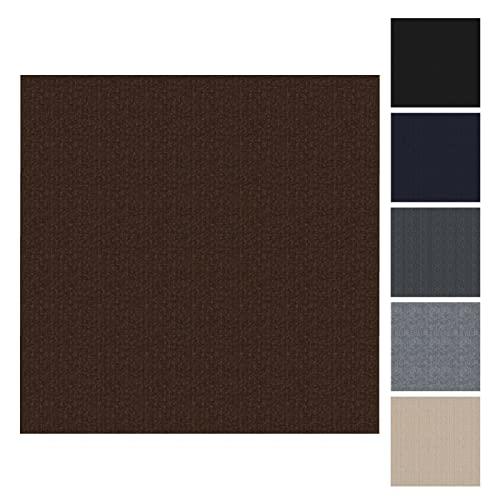 CUCOS Carpet Tiles Peel and Stick, Squares Carpet Floor Tile 12” x 12”, Soft Padded Carpet Tiles, Self Adhesive Carpet 10 Tiles Per box/10Sq Ft, Color Black