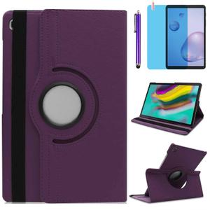 Case for Samsung Galaxy Tab A 8.4'' 2020 (SM-T307U SM-T307), 360 Degree Rotating Stand Case Protective Cover, with Stylus Pen,Screen Film (Purple)