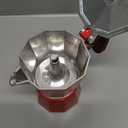 GROSCHE Milano Stovetop Espresso Maker Moka Pot 3 espresso Cup - 5oz, Red - Cuban Coffee Maker Stove top coffee maker Moka Italian espresso greca coffee maker brewer percolator