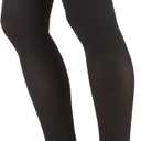 Truform 20-30 Mmhg Compression Stockings for Men & Women, Thigh High Length, Dot Top, Closed Toe, Black, Large (20-30 Mmhg) (Large (1 Pair))