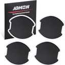 JDMON Car Door Handle Cup Scratch Protector, 4Pcs TPU Carbon Fiber Texture Door Bowl 3D Sticker Universal Fit Door Handle Paint Cover Guard (L)