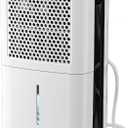 AIRPLUS 5,000 Sq.Ft Max 80 Pint Dehumidifier for home,Dehumidifier for Basements with Drain Hose and 4 Modes Operation Auto Shut-off,Humidity control,24H Timer,Silent