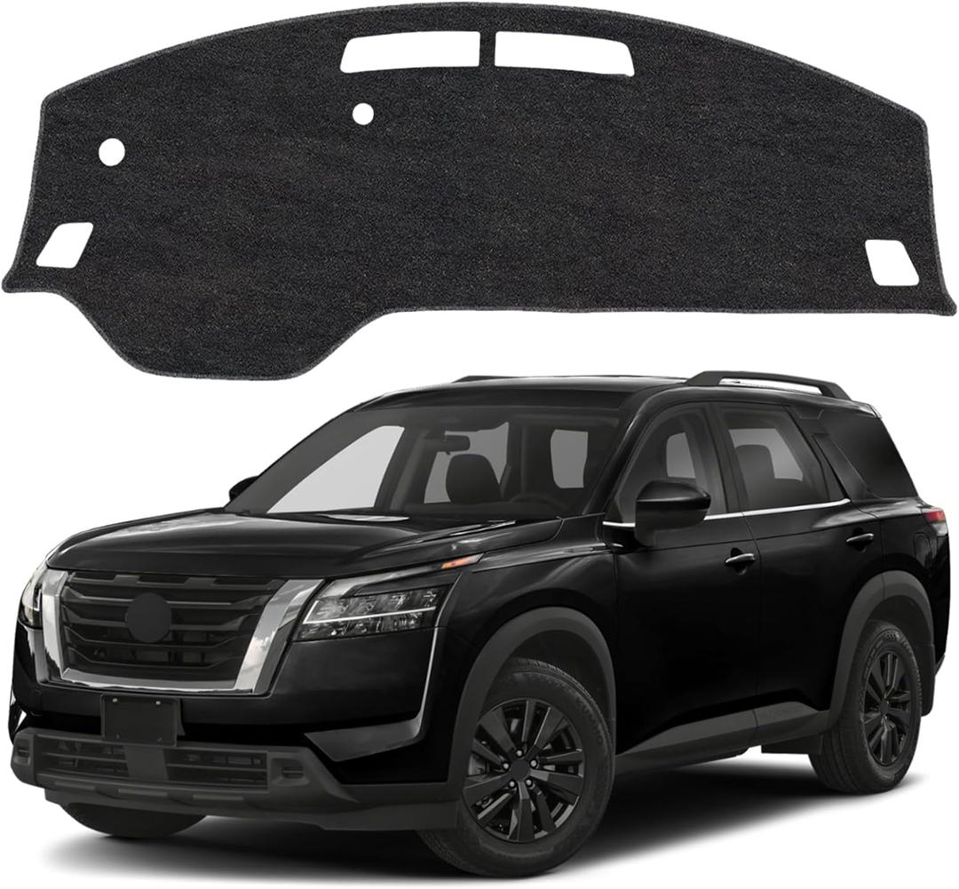 Dash Cover Mat for Nissan Pathfinder 2022 2023 2024 2025 2026 Non-Slip Dashboard Cover Mat Sunshade UV Rays Protector Interior Accessories