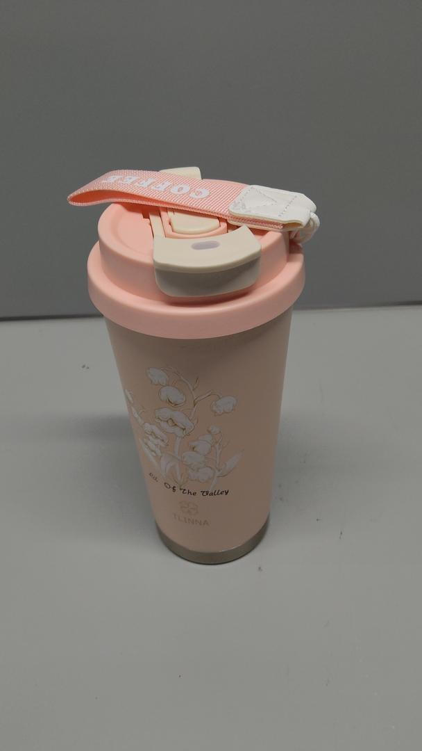 [2IN1 LID] Travel Mug,Coffe mug,Coffe cup,Ceramic coating Lined,316 Stainless Steel,BPA Free,Vacuum Insulated Tumbler for Water, Iced Tea or Coffee, Smoothie and More (Bell OrchidPink, 18 Ounces)