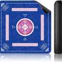 Mahjong Mat - Non-Slip, Noise Reduction, Waterproof Surface Gaming Mat 31.5''*31.5'' for Mahjong, Table, Board Games, Poker, Dominoes, 32.4 inches x 32.4 inches x 0.11 inches