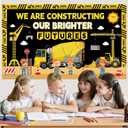 2 x Construction Bulletin Board Back to School Construction Theme Decorations