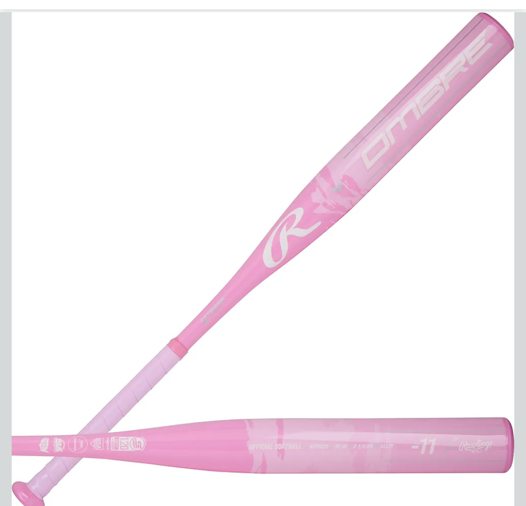 27" Rawlings Ombre Fastpitch Softball Bat | -11 Drop | 1 Pc. Aluminum | Approved for All Association