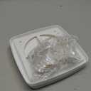 Adjustable Dryer Vent Cover Outside 4'' to 5'' to 6'' Plastic Louvered Dryer Vent Covers for Wall Airflow Vent Dryer Cover with 16 Screws, White(2Packs)