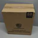 HOUSE DAY White Plastic Hangers 60 Pack, Clothes Hangers with Non Slip Hooks, Durable & Space Saving Coat Hanger, Light-Weight Clothing Hanger, Perfect Closet Organizer for Everyday Use