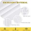 NICETOWN Room Darkneing Kitchen Curtain 45 inches Long - 50% Blackout Thermal Insulated Solid Grommet Sound & Light Blocking Drape Window Treatment for Bedroom (White, 1 Panel, W52 x L45)