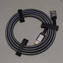 Highwings 80Gbps Displayport Cable 2.1 6.6FT, 16K@60Hz, 8K@120Hz, 4K@240Hz, DP 2.1 Cable 16K Braided Cord, Compatible with HDR10 DSC 1.2a, G-Sync FreeSync Gaming PC, Gaming Monitor 5090, AMD 7900XTX