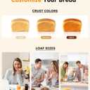 2LB Bread Maker, 17 in 1 Automatic Stainless Steel Bread Machine