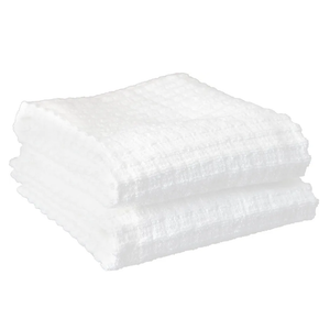 Ritz Royale Collection 100% Combed Terry Cotton, Highly Absorbent, Oversized Kitchen Towel Set, 28" x 18", 2-Pack, Solid, White