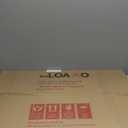 LOAAO 20x30 Inch White Metal Framed Bathroom Mirror for Wall, White Bathroom Vanity Mirror Farmhouse, Large Rounded Rectangle Mirror, Anti-Rust, Hangs Horizontally or Vertically