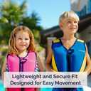 Limmys Swim Vest for Toddlers & Kids - Adjustable Buoyancy Swimming Aid, CE Safety Certified, Award-Winning Parent-Approved Design, Soft Neoprene Comfort, Secure Durable Design, Carry Bag Included (Medium, Pink Leopard)