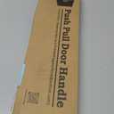 Matte Black Square Barn Door Handles 24", Pull Push Long French Door Handle Double Sided, Large Front Exterior Shower Door Pull Handles