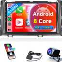 8-Core 6G+128G for Toyota Sienna 2011-2014 Car Radio Carplay and Android auto, Rimoody Car Stereo with Android GPS WiFi Mirror Link DSP-36 9'' Touchscreen Bluetooth FM/RDS Backup Camera