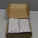 Peryiter 6 Pcs Cot Sheets for Daycare Standard Size 24" x 51" Toddler Nap Mat Sheets Star Pattern with Corner Elastic Loops Breathable Bed Fitted Cot Crib for Preschool Child Kid Boy Girls (Gray)