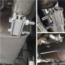 Kshineni 2.5 Inch Exhaust Clamps, Lap Joint Band Clamp 2.5" Stainless Steel Coupler Exhaust Muffler Band Clamp (2 Pcs)