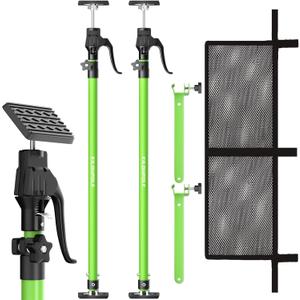 Adjustable Cargo Bar, 40" to 79" Non-Slip Truck Bed Divider, Cargo Bar for Pickup Truck Bed Cargo Bars for SUVs, Trailers, Vans, Comes with 2 Cargo Bars, 2 Dividers, 1 Cargo Net