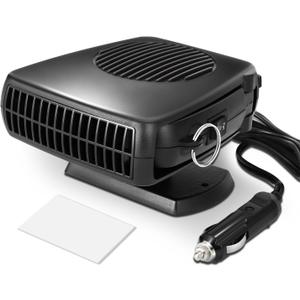 DNA MOTORING 12V 170W Portable Car Heater, 2 in 1 Heating & Cooling, Electric Car Heaters Defroster with Plugs in Cigarette Lighter, Fast Heating Defroster, 360 Rotation Defogger, TOOLS-00786