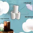 Cottonix Ultra Soft 3-Ply Toilet Paper  12 Rolls, 200 Sheets Each, Made with Natural Virgin Wood Pulp