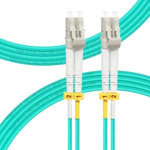 FLYPROFiber- LC to LC Fiber Cable, OM4 4M Fiber Optic Cable Multimode Duplex 50/125um LSZH 40GB/100GB, Length Options: 0.2m-100m, 4M (13ft)