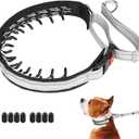 Mayerzon Martingale No Pull Collar for Medium Large Dogs, Patented Anti Pull Dog Collar with Buckle for Walking Training, with Neoprene Padding and Reflective Stitching, Adjustable(Grey, M) 