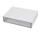 JIAFUJIN Desk Drawer Organizer, Stackable Plastic Storage Drawer, Grocery Organizer For Stationery/Office Supplies (White, 1 Compartment) 

	6.5"D x 9.06"W x 1.97"H
