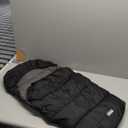 Orzbow Universal Stroller Footmuff, Winter Baby Stroller Bunting Bag, Warm Coral Fleece Stroller Sleeping Bag for Cold Weather, Waterproof & Windproof, Baby Winter Must Have, Black (Large)