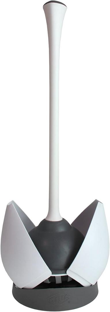 Clorox Toilet Plunger with Hideaway Caddy  Toilet Plunger for Bathroom, Bathroom Organizers & Storage, Bathroom Accessories, Toilet Unclogger, Plunger with Holder (1-Pack)