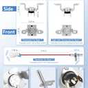 DLEX4000B DLGX4001W High Limit Thermostat & Thermistor Kit Fit for LG DLE3600V DLE7000W DLE7100W DLE7150W DLE7300VE DLE7300WE DLE7400VE DLE7400WE DLEX4200B DLEX4500B DLEX8900B DLEX8980V DLG1102W