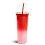 Manna Chilly Double-wall Vacuum Insulated Stainless Steel Tumbler with Splash-proof Lid and Reusable Tritan Straw - 24 Oz