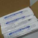 50 Pcs 1ml Syringes with Caps Oral Dispenser Individually Sterile Warpped for Medicine Dropper, Colostrum Collect Feeding Pets, Liquid