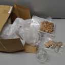 Baderke 24 Sets 5 oz Mini Glass Bottle with Cork Lids Round Small Decorative Jar Ball Shaped Glass Potion Bottles with Tags, Ropes and Funnels for DIY Crafts Wedding Birthday Party Favor Gift