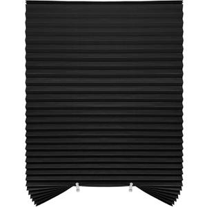 6-Pack Self Adhesive Paper Blinds| 36"x72" Blackout Window Shades, Peel & Stick No Tools Installation - Ideal for Offices & Kitchens (Black)